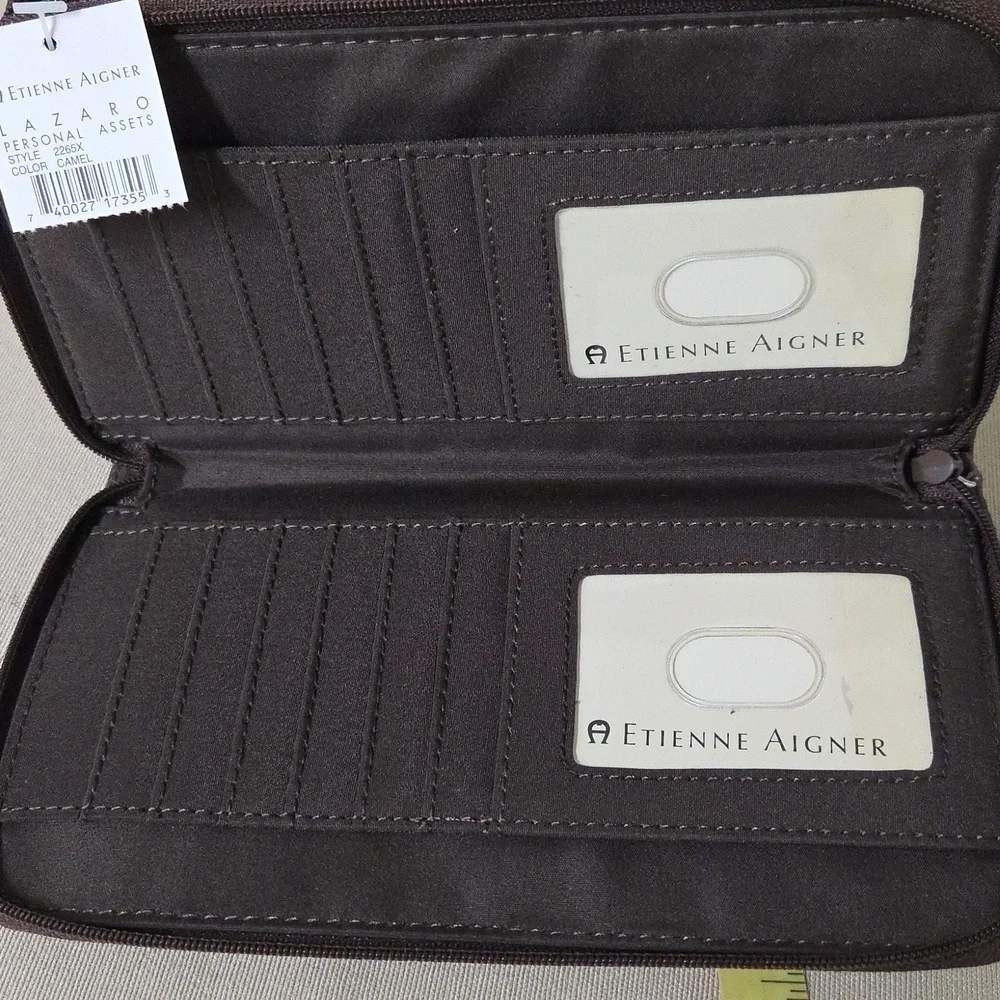 Etienne Aigner Brown Monogram Wallet NWT